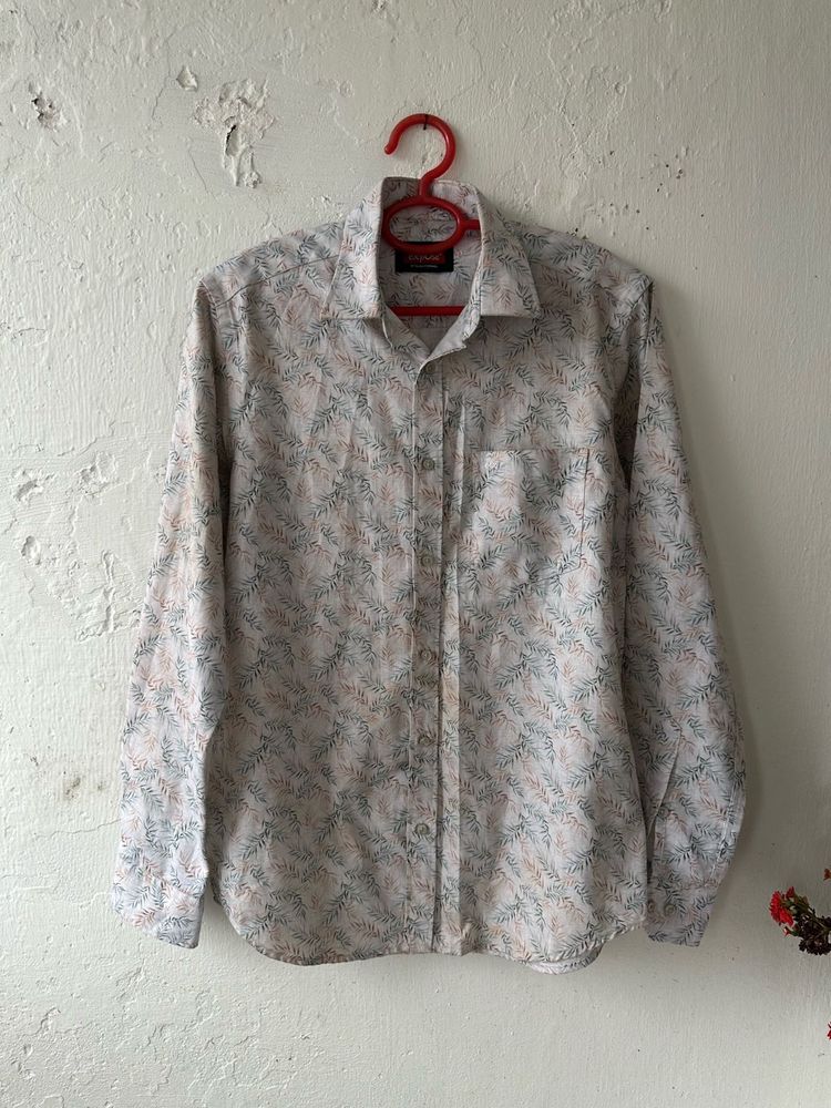 Men's Casual Printed Long Sleeve Shirt
