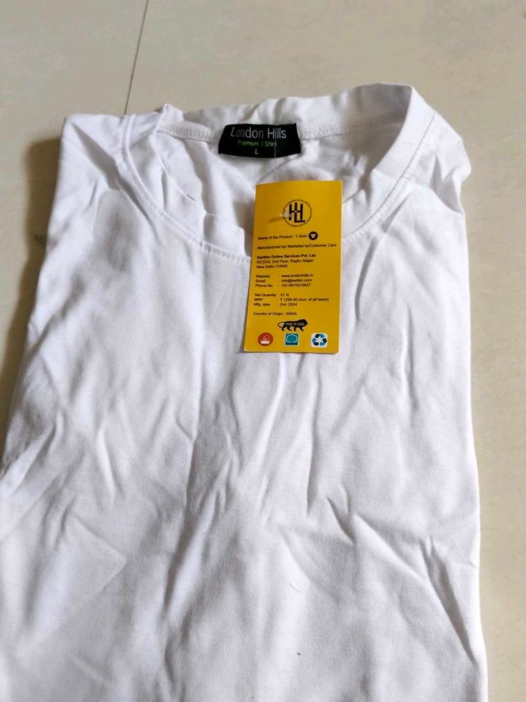 London Hills White T-Shirt - Size L