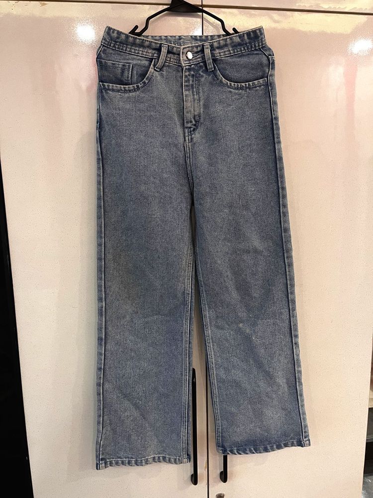 High-Waisted Wide Leg Jeans