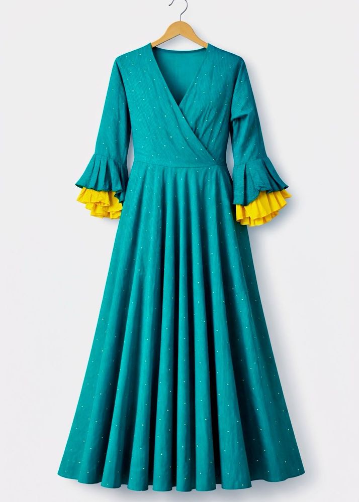 Elegant Anarkali - Sea Green Kurta