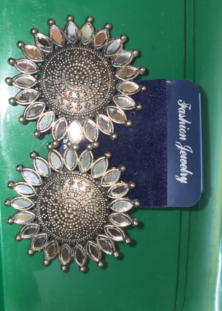 Exquisite Mirror Work Ethnic Earrings