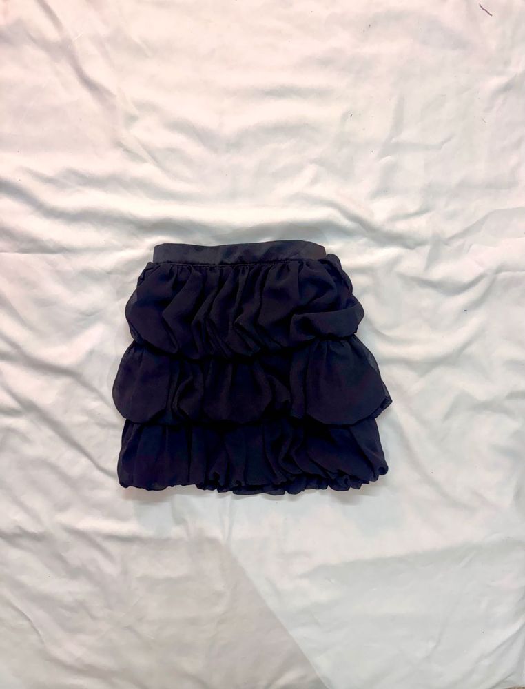 Tiered Mini Skirt