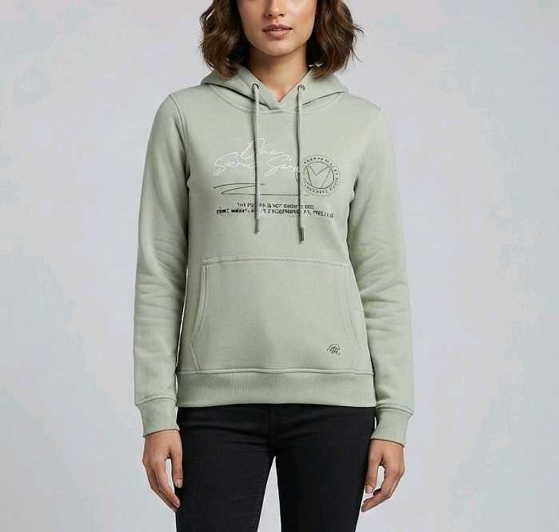 Sage Green Graphic Hoodie