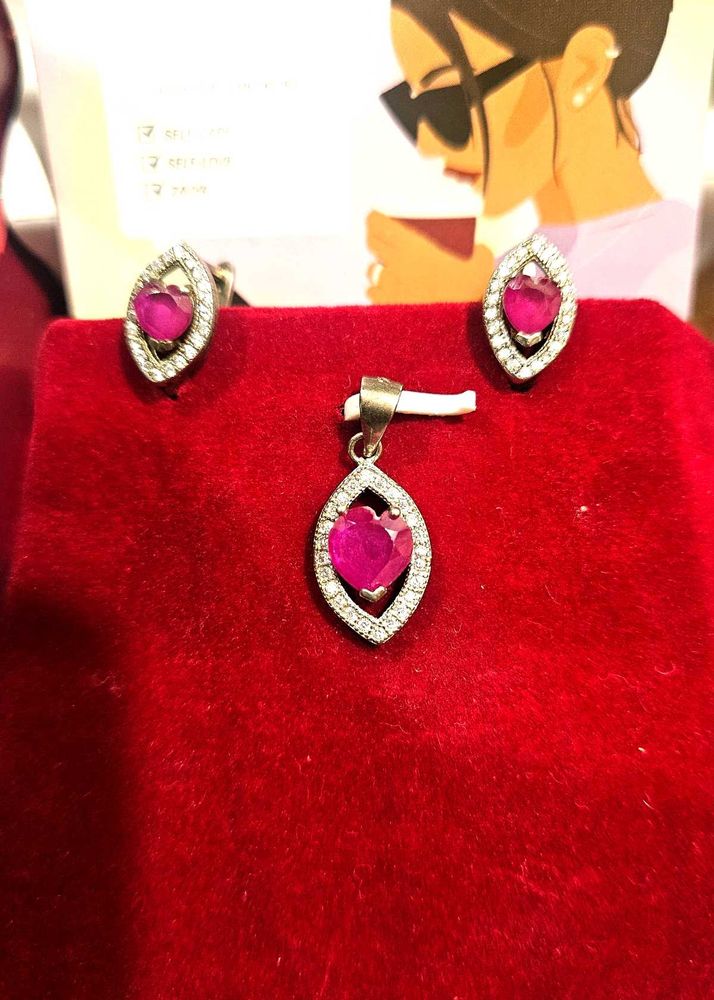 925 Silver Pendant Set