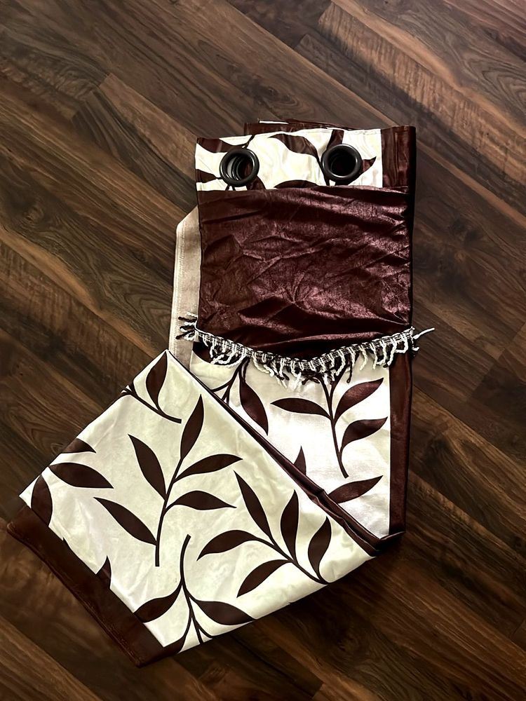 set of 2- 9 feet designed door curtains