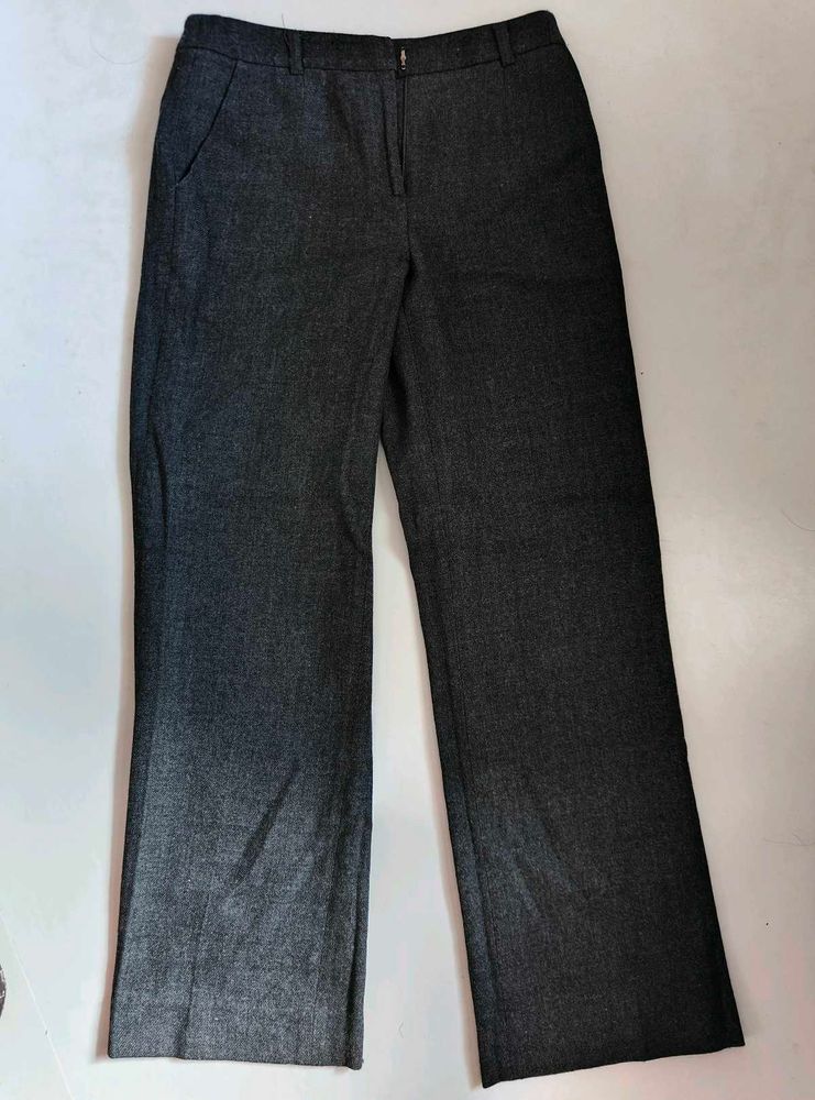 Classic Dark Grey Woolen Pants