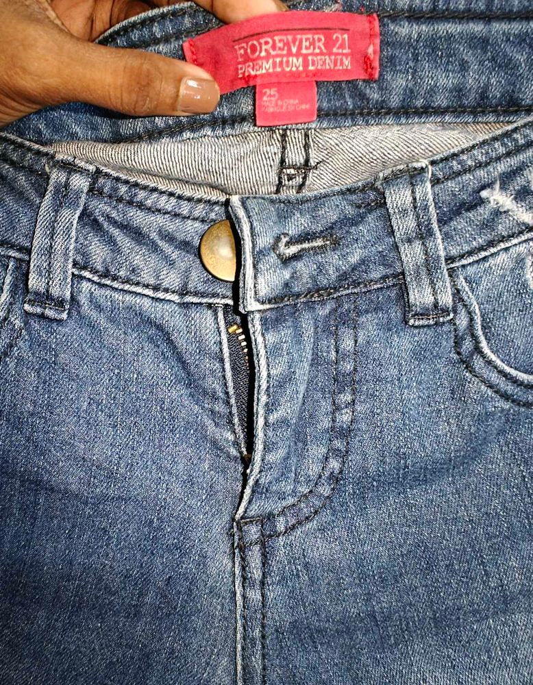 Ripped Flared Jeans