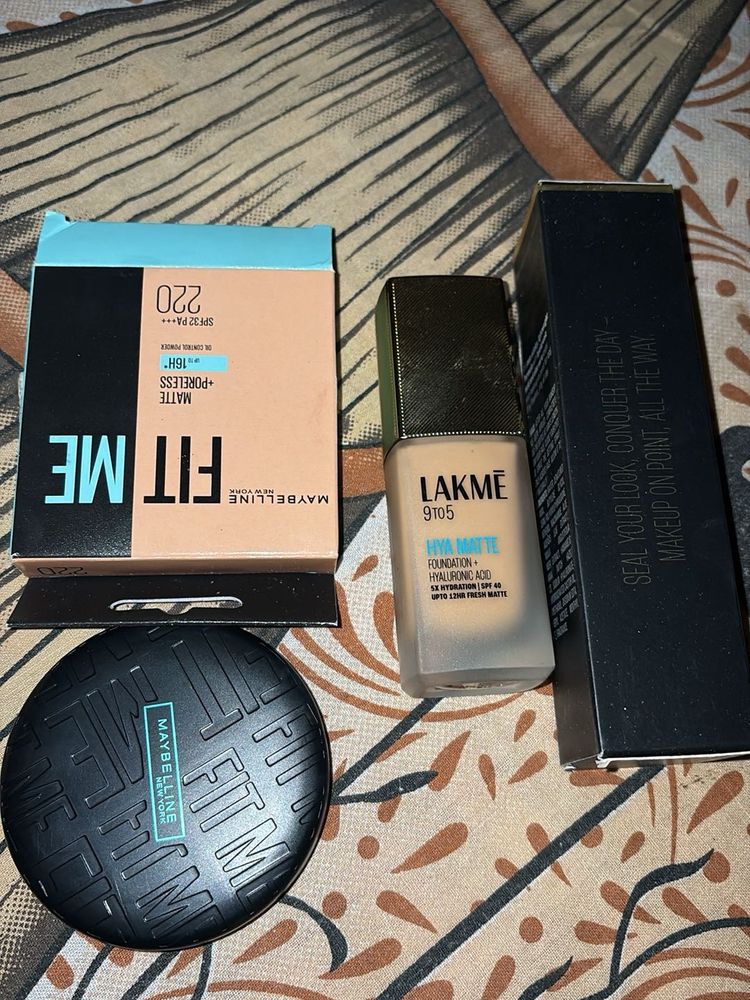 Maybelline Fit Me &amp; Lakme Foundation Set