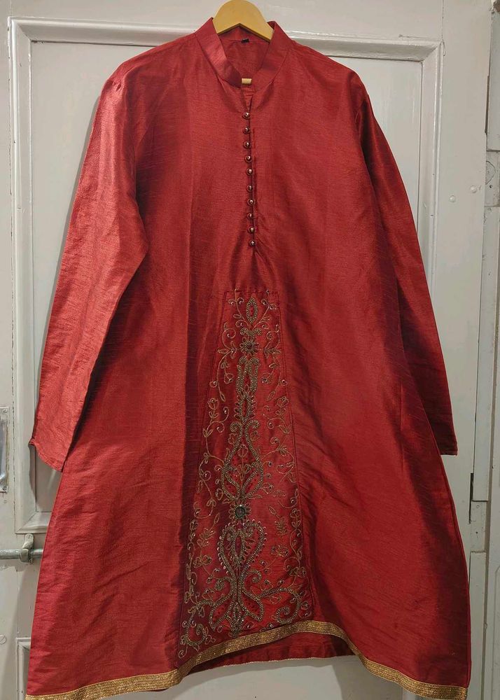 Round Kurta With Chudidar Pajama
