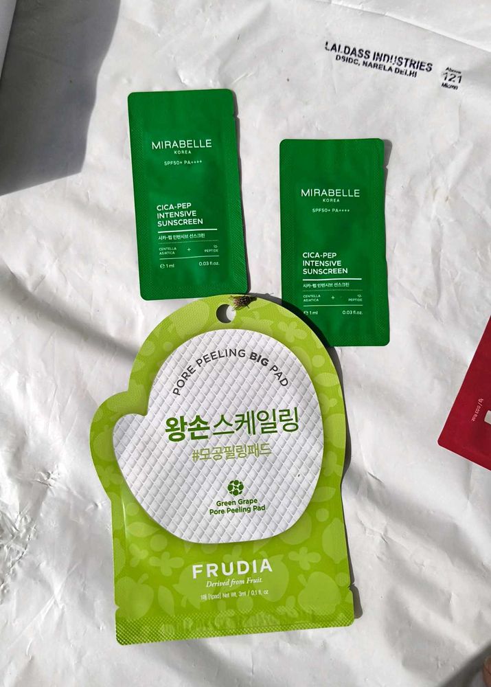 Mirabelle Sunscreen &amp; Frudia Pore Pads