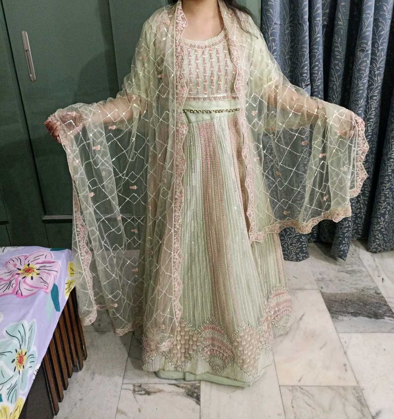Elegant Lehenga Choli with Shrug