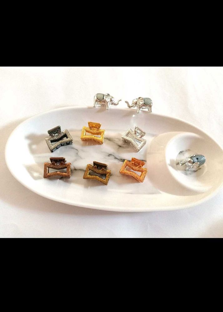 Set of 6 Cute Hair Claw Clips