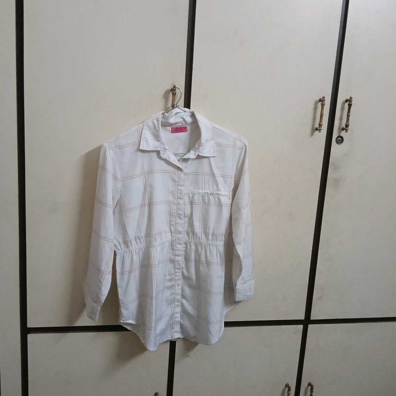 Checkered Button-Up Shirt