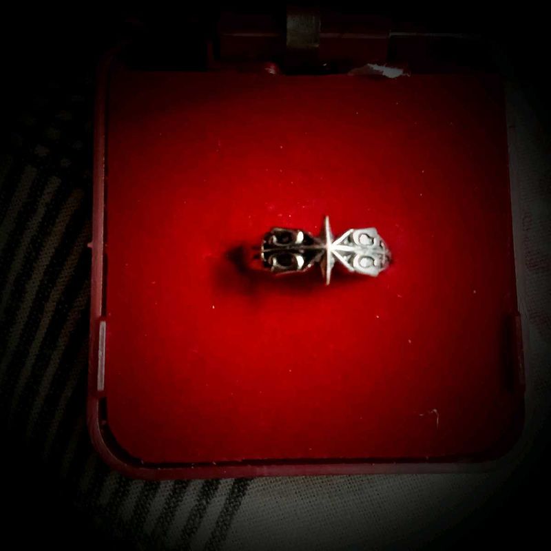 Silver-tone Statement Ring