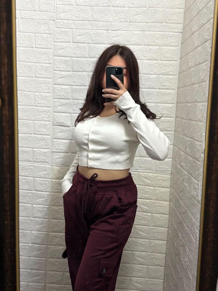 Maroon Cargo Sweatpants
