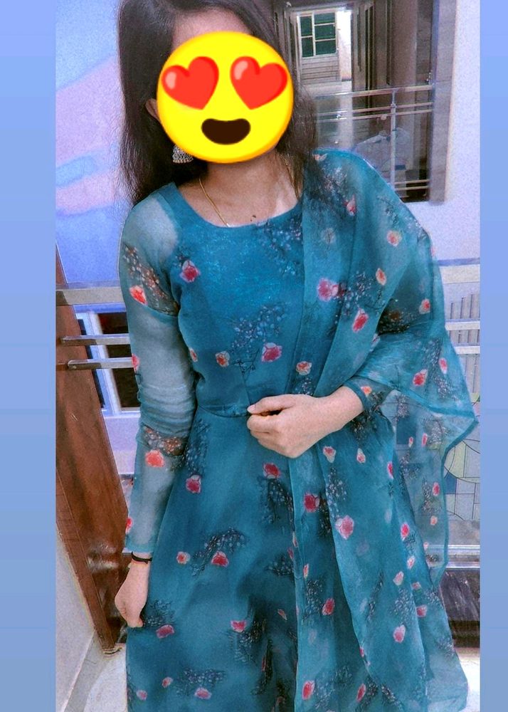 Organza Kurta Set