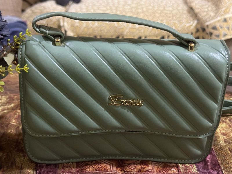 Green Sling Bag - Like New Condition