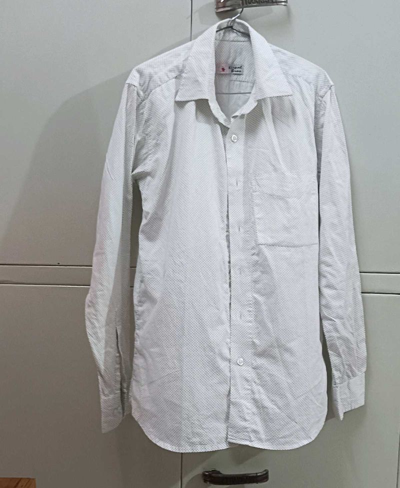 Patterned Button-Down Shirt