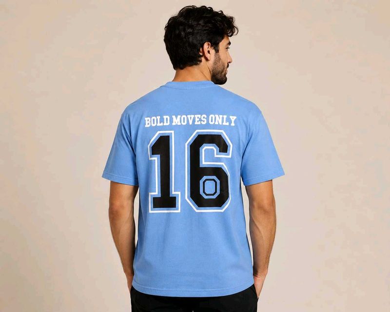 Men's Blue Graphic T-Shirt