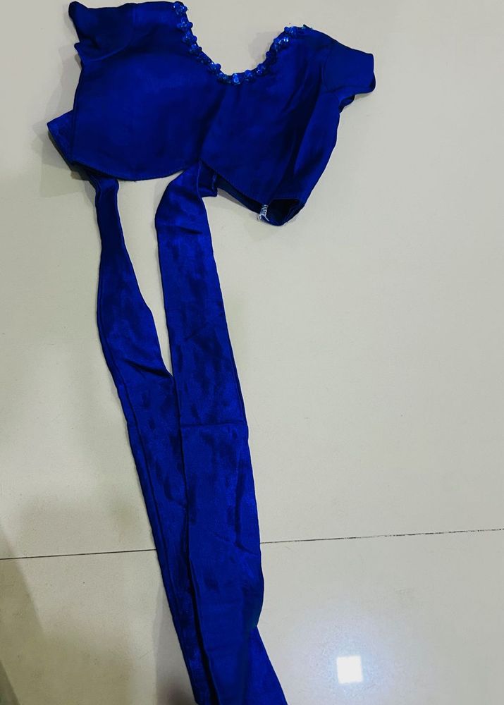 Royal Blue Blouse