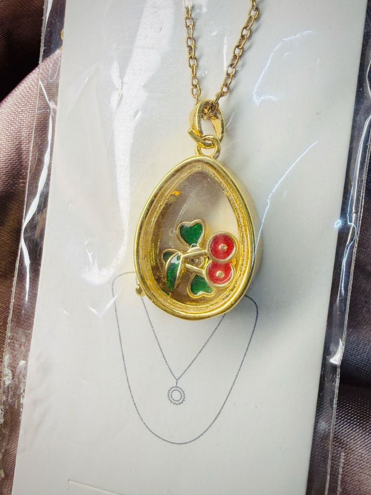 Cute Cherry Pendant Necklace(Anti-Tarnish Finish)