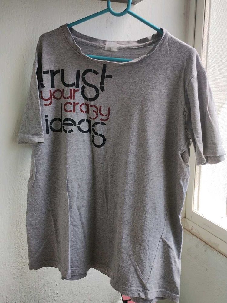 Grey Graphic T-Shirt