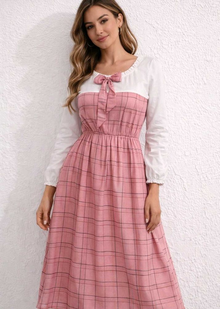 Beautiful Long Kurta with Bow Detail