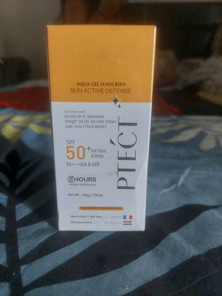 Ptect Aqua Gel Sunscreen Sun Active Defense