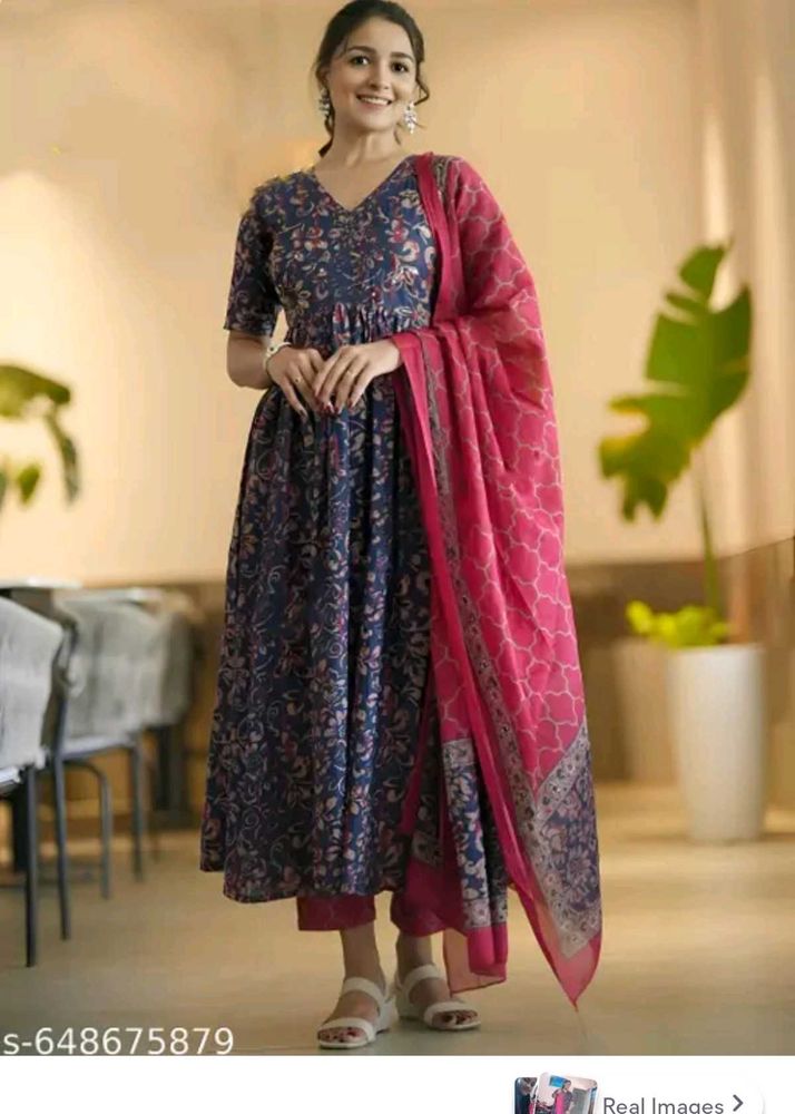 Elegant Printed Kurta Set with Dupatta