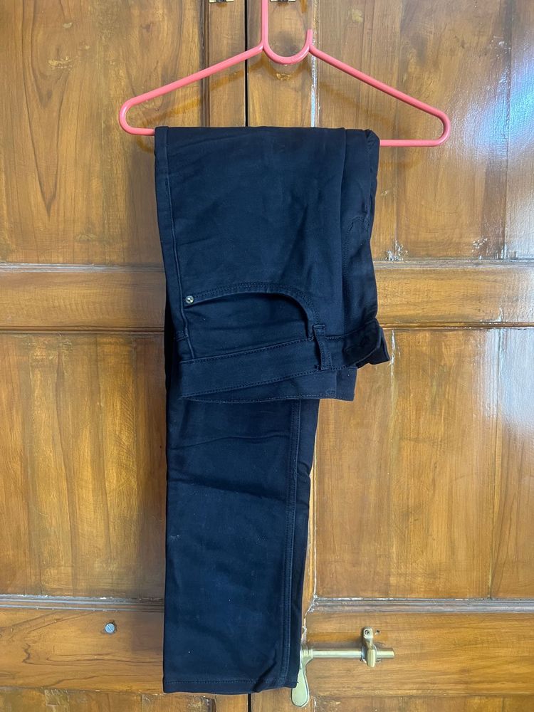 Cotton King Classic Black Denim Jeans