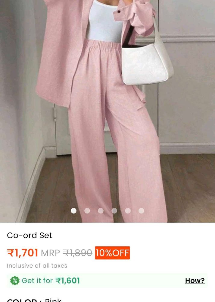 Pink co ord set from savana(Never worn)