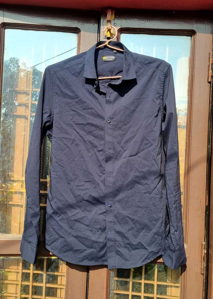 Formal Navy blue shirt for men