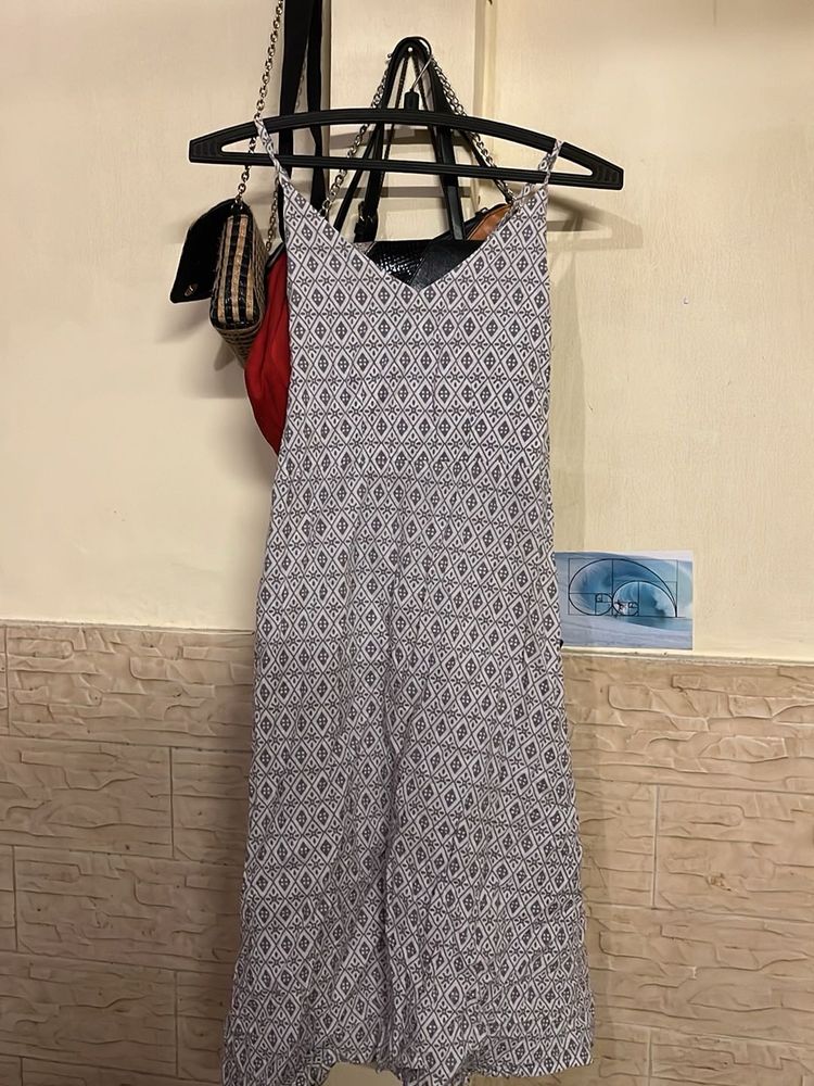 Cute Printed Spaghetti Strap Dress