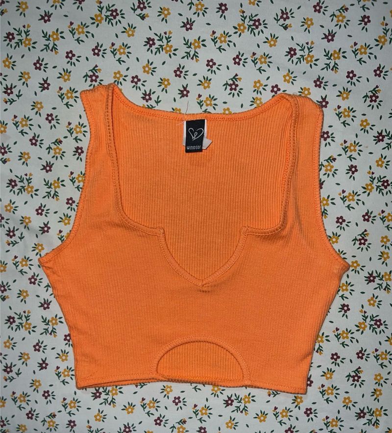 Orange Crop Top