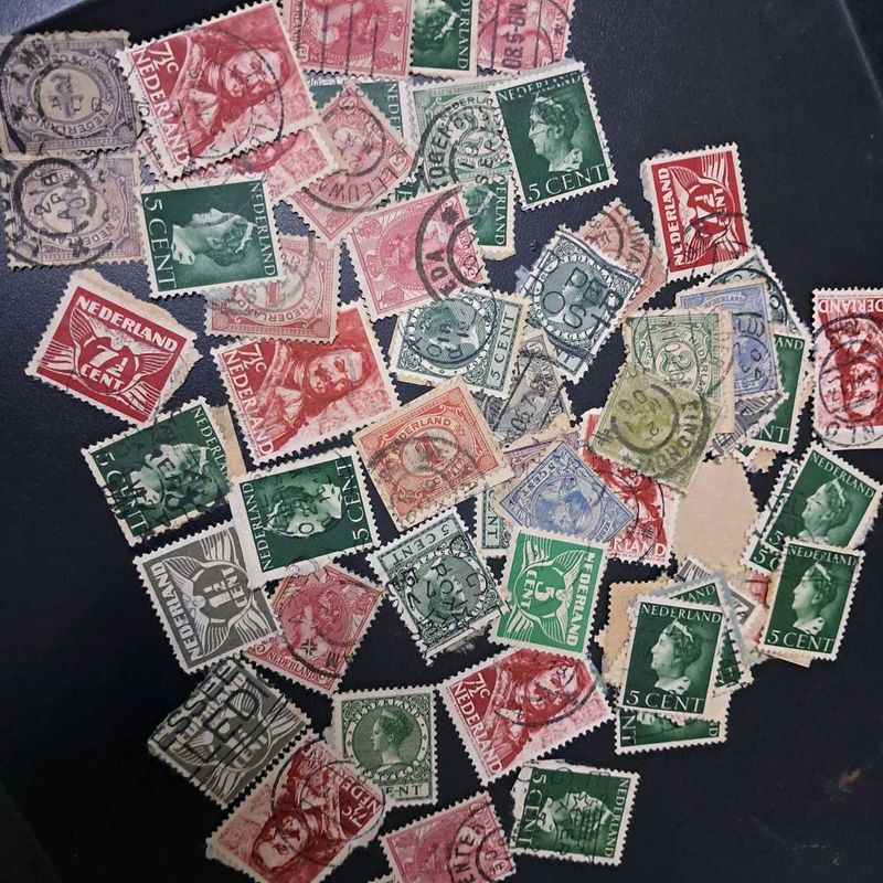 🫟1890-1940s RARE vintage Nederlands Stamps
