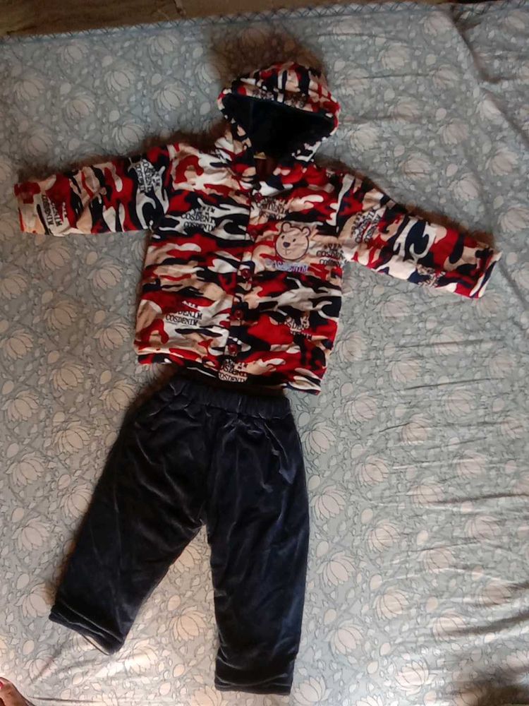 Cute Camo Jacket and Pants Set