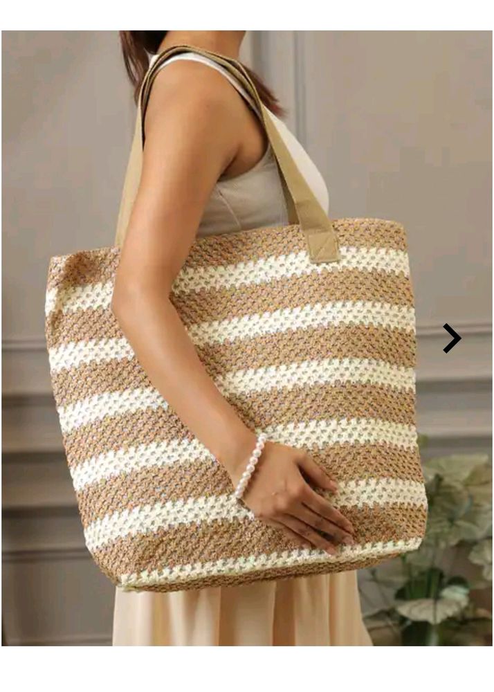 Women's STriped Tote Bag