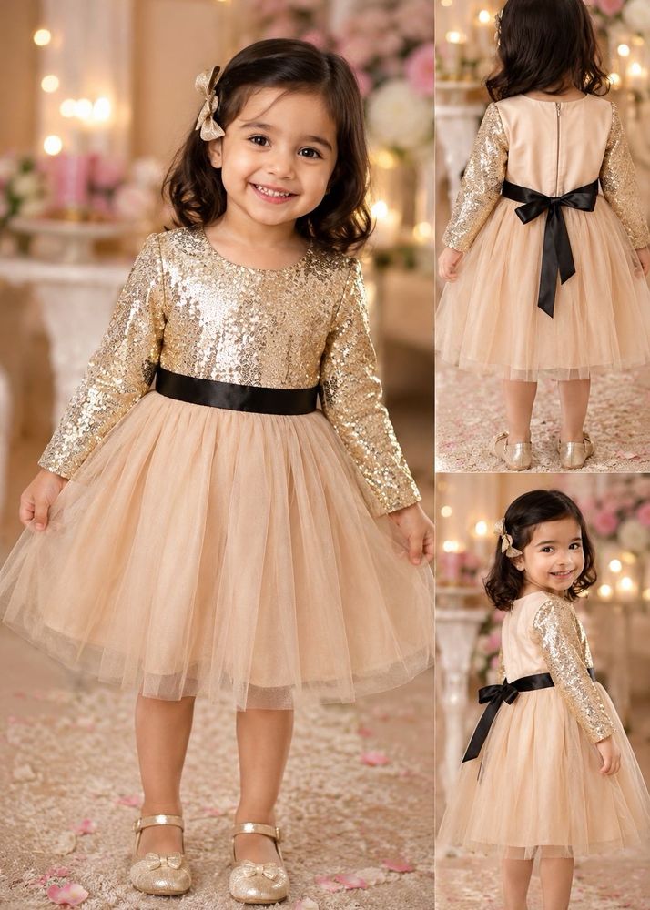 Sparkly Sequin Girls Dress