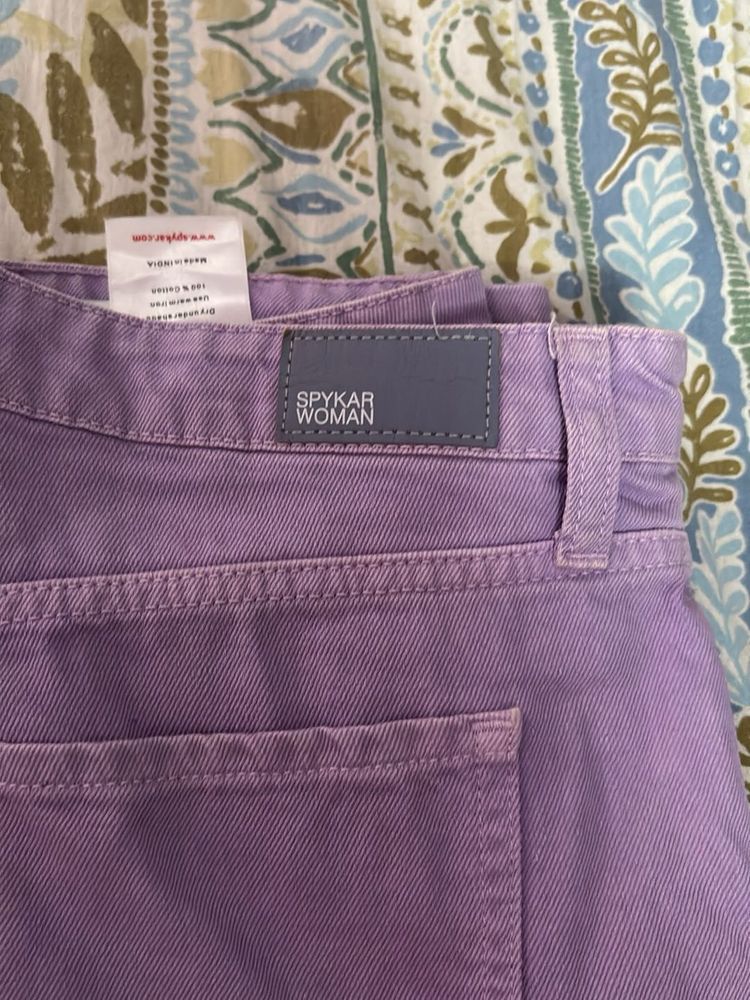 Purple Spykars Woman Jeans