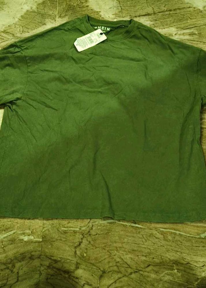 Olive Green Oversized T-Shirt M to L size