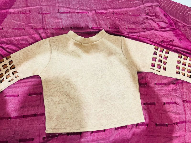 Stylish Cut-Out Sleeve Top