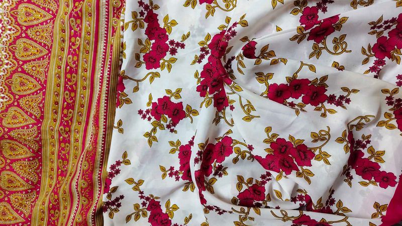 New unused Beautiful Floral Saree