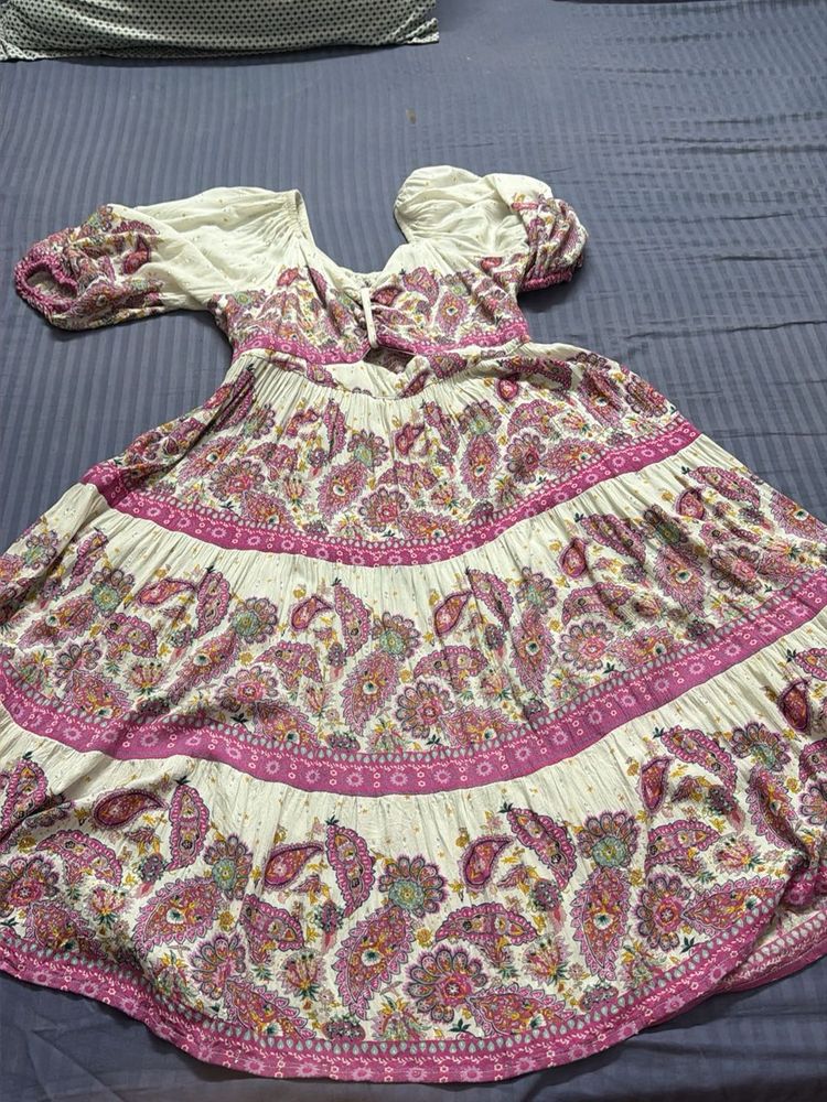Boho Paisley Print Maxi Dress