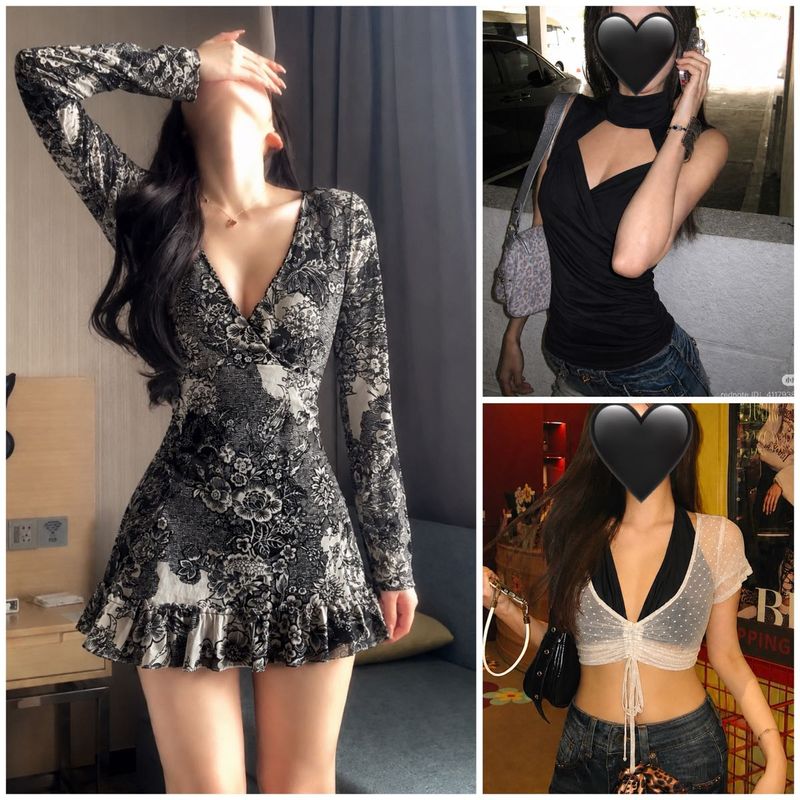 Set of 3 ( 1 dress, 2 tops)