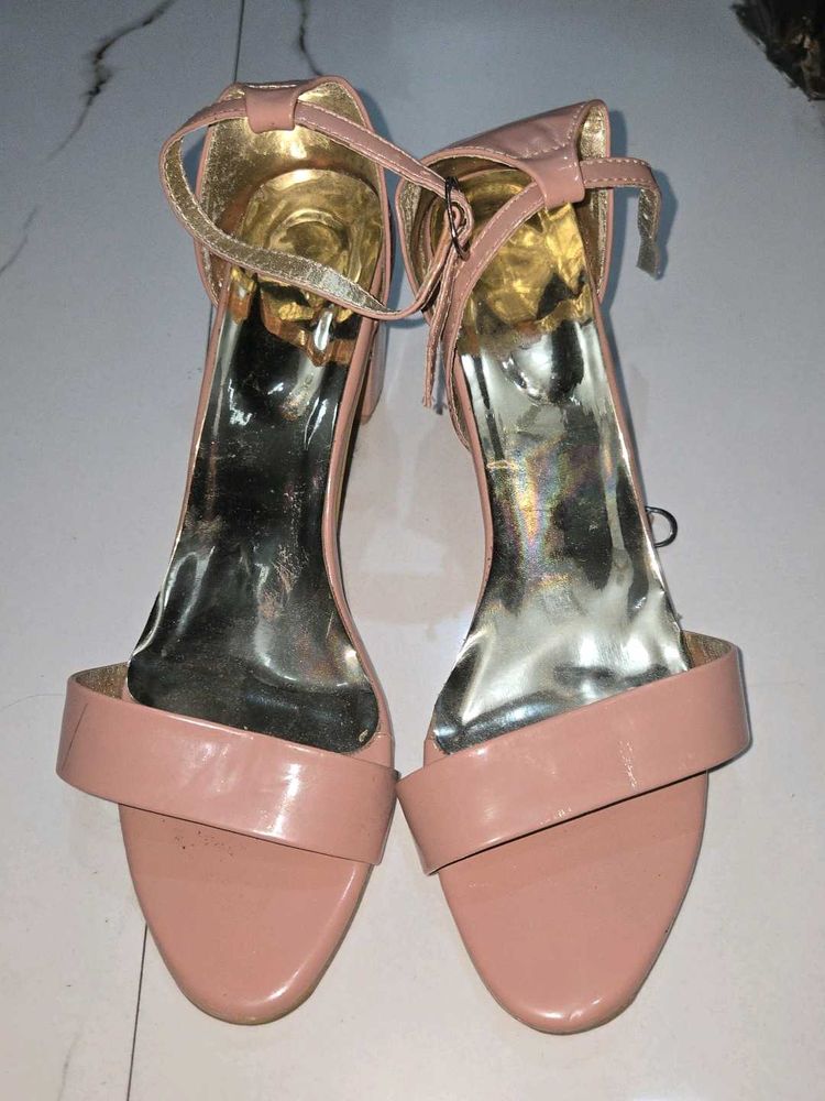 Blush Pink Ankle Strap Heels 💕