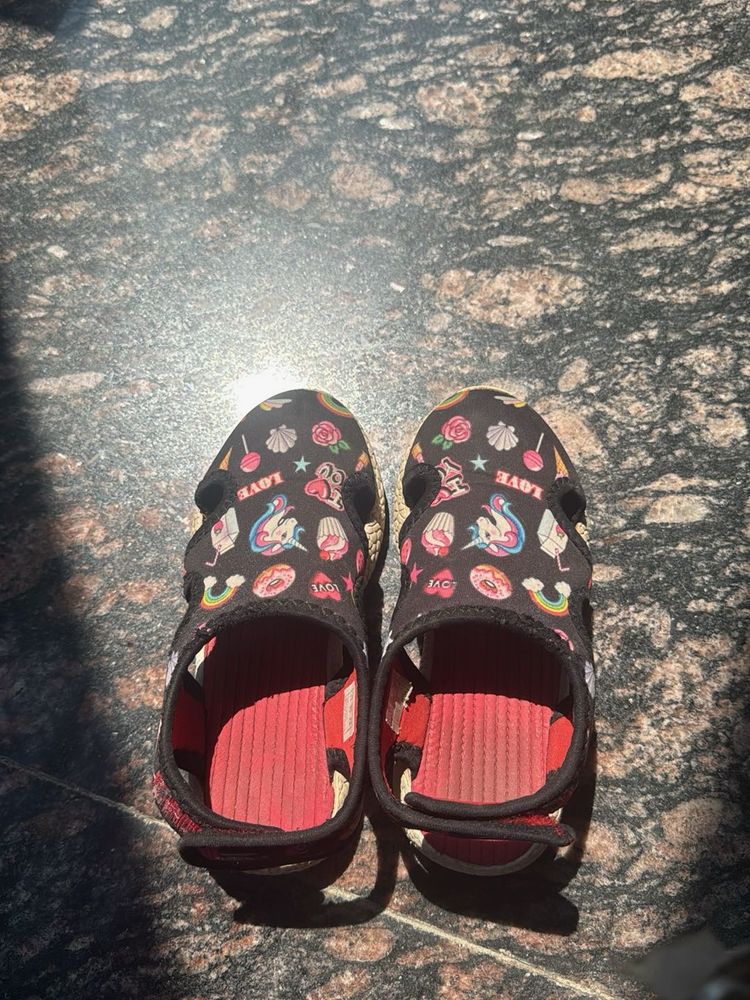Cute Unicorn Print Sandals