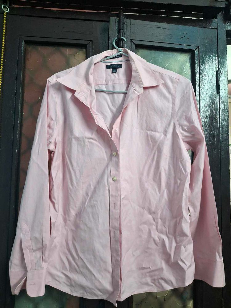 Classic Pink Button-Up Shirt