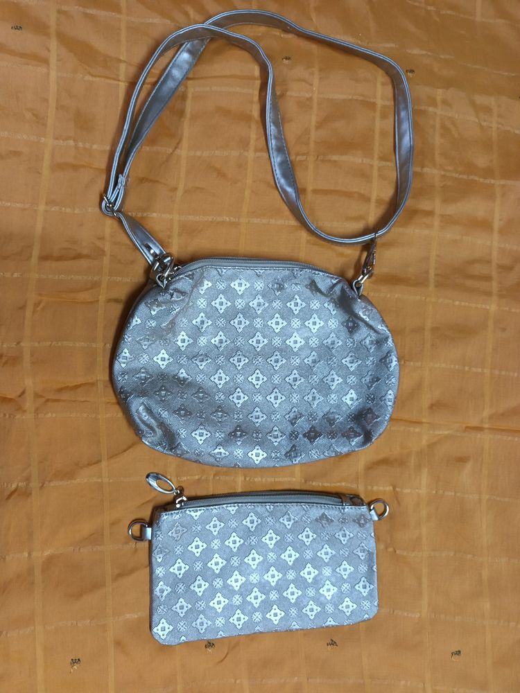 Golden color new handbag