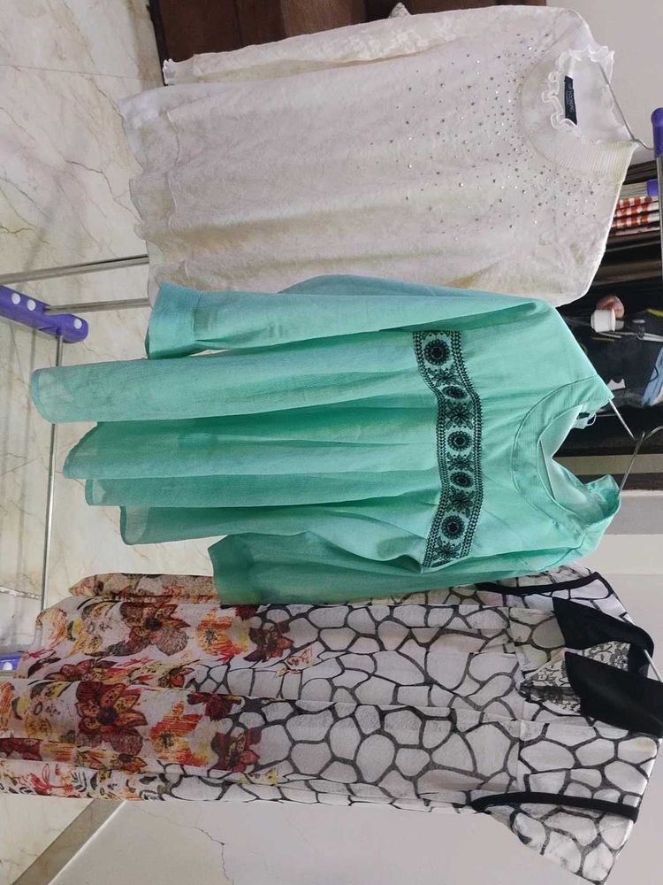 Elegant tops Set - Mint Green
