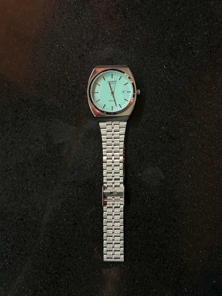 Casio Watch with Aqua Dial